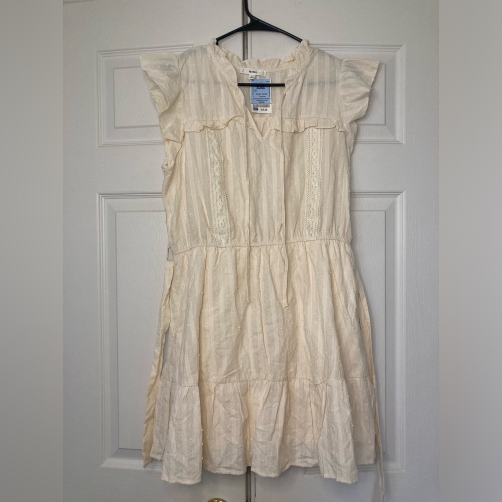 Cream Tank Dress Sz L